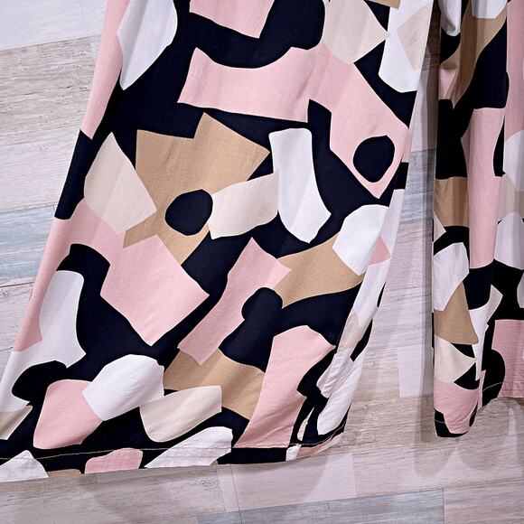 COREY LYNN CALTER Abstract Wide-Leg Pants Stretch Anthropologie Womens Small - Picture 5 of 11